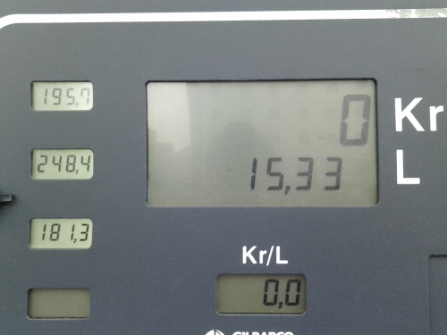 2016 04 16 D 13 Petrol Icelandic Króna per Liter