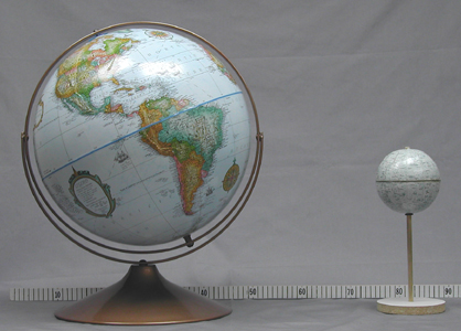 Earth and Moon Globes